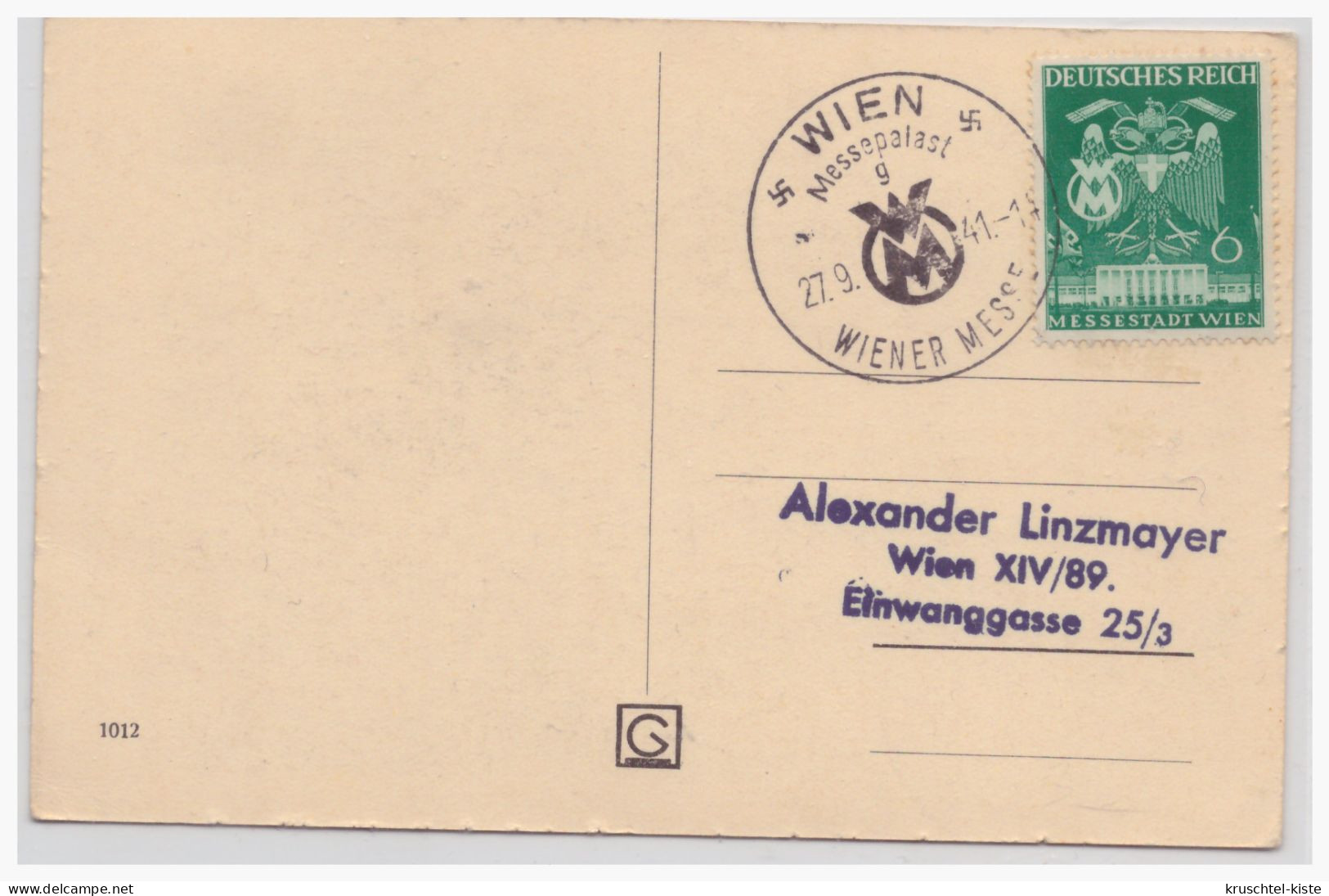 Dt.-Reich (000092) Sonderstemoel Auf AK (Wien, Stephanskirche) Blanco Gestempelt Wien Messepalast Am 27.9.1941 - Stephansplatz