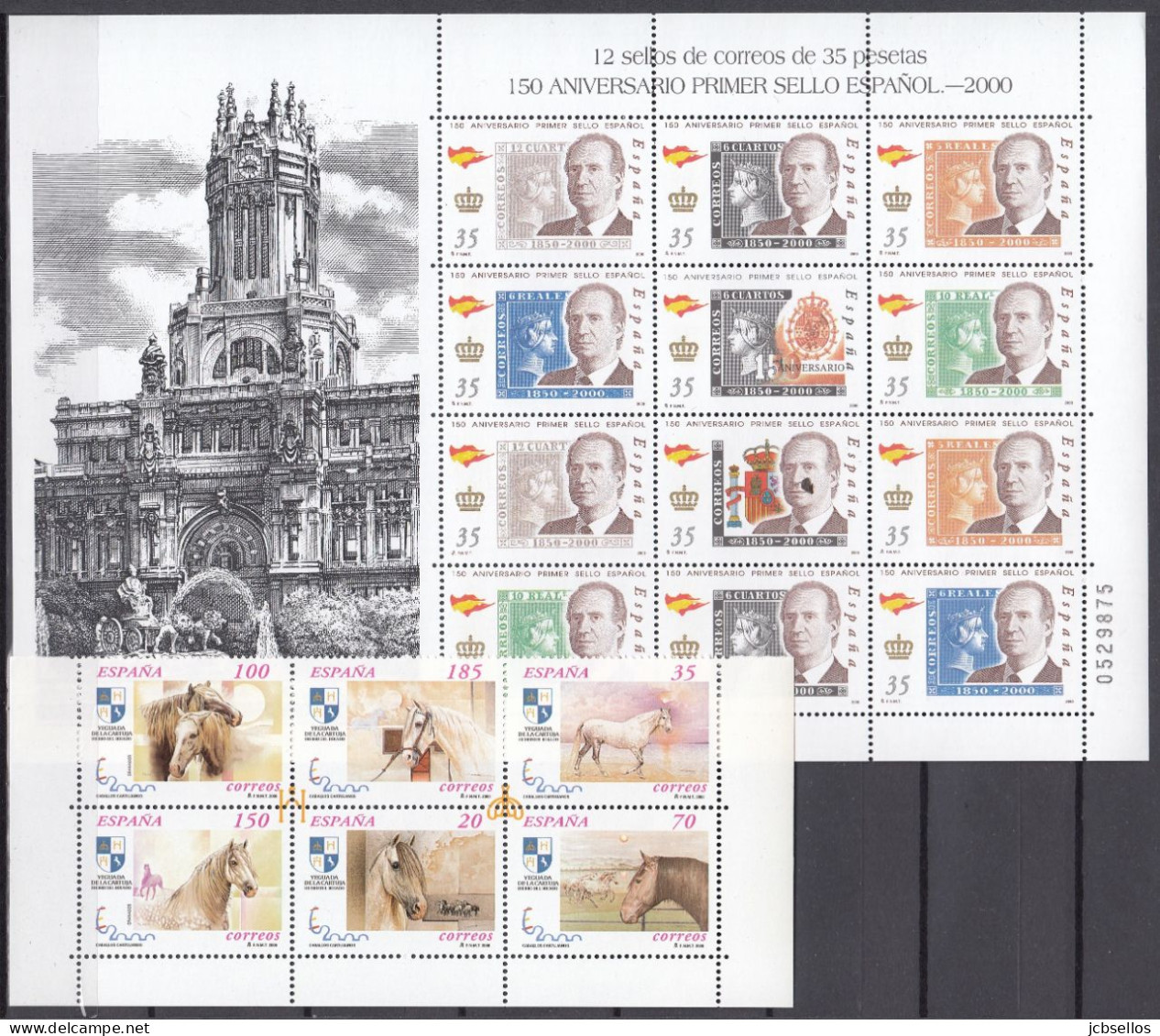 ESPAÑA 2000 Nº 3687/3775 AÑO COMPLETO NUEVO, MNH **, 38 SELLOS,14 HB,3 MP, 1 BLOQUE - Años Completos