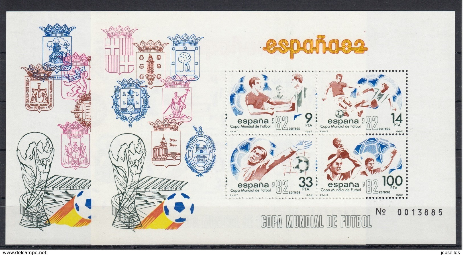 ESPAÑA 1982 Nº 2644/2684 AÑO COMPLETO NUEVO MNH ** 37 SELLOS + 2 HB - Años Completos