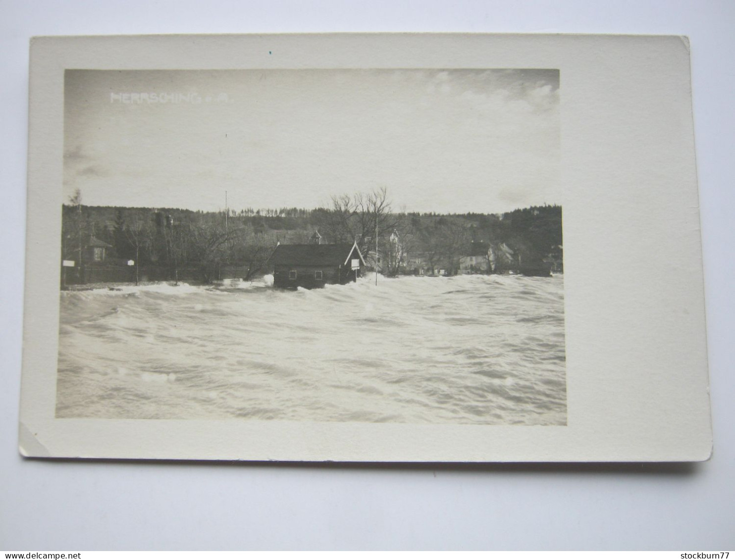 Herrsching, Hochwasser ,Fotokarte , Schöne Karte Um 1913 - Herrsching