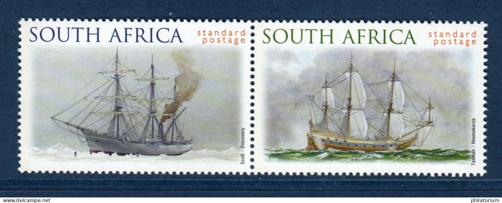 Afrique Du Sud, Yv 1052, 1053, Mi 1189,1190, **, Bateau, Voilier, - Unused Stamps