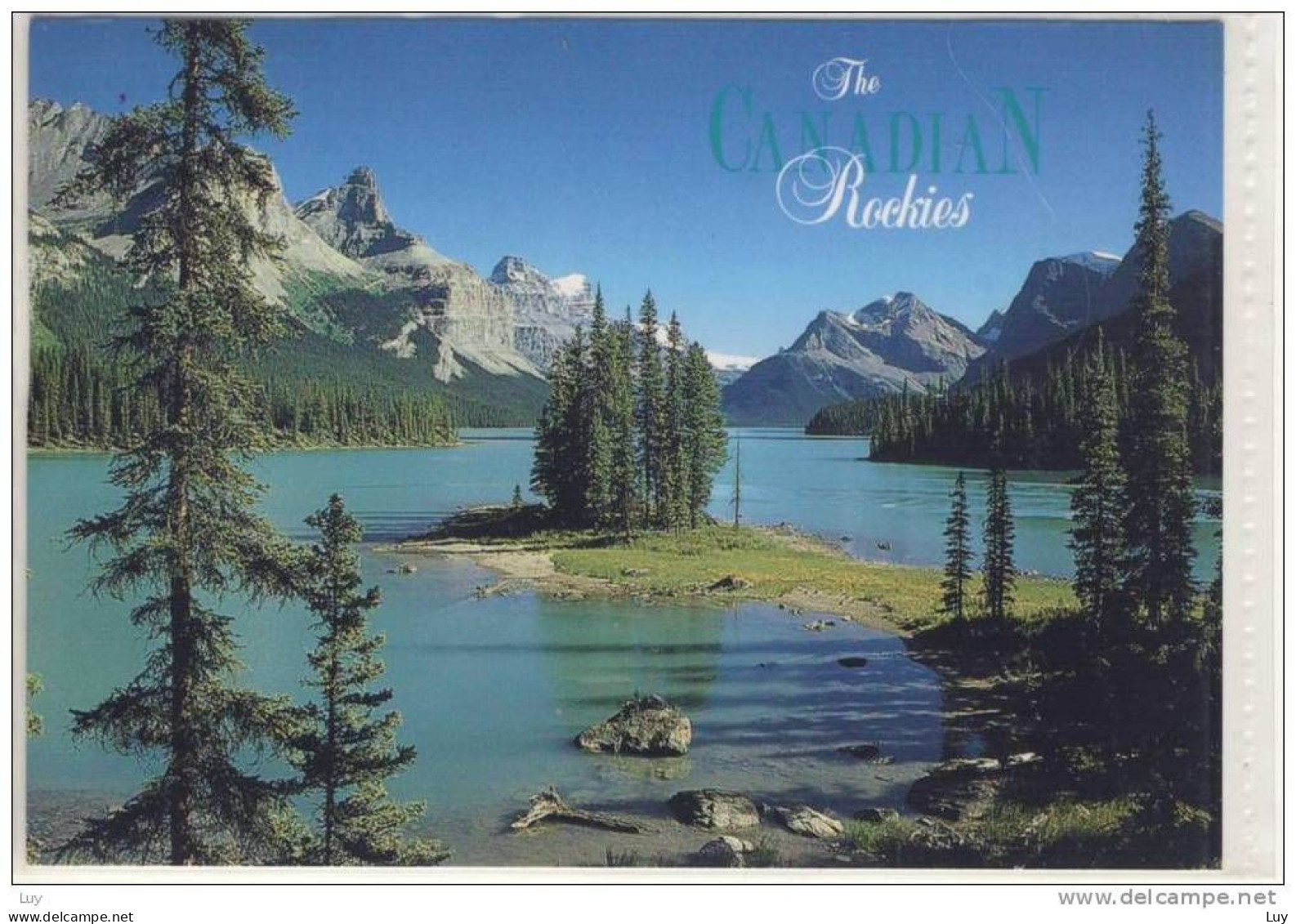 MALIGNE LAKE And Spirit Island, Alberta, CA - Jasper National Park, The Rockies, Rocky Mountain - 1993 - Sonstige & Ohne Zuordnung