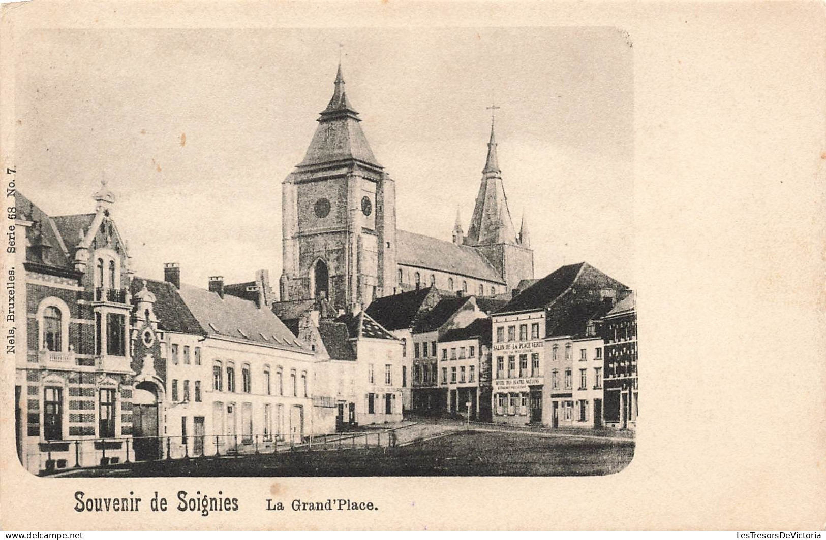 BELGIQUE - Soignies - La Grand'Place - Carte Postale Ancienne - Soignies