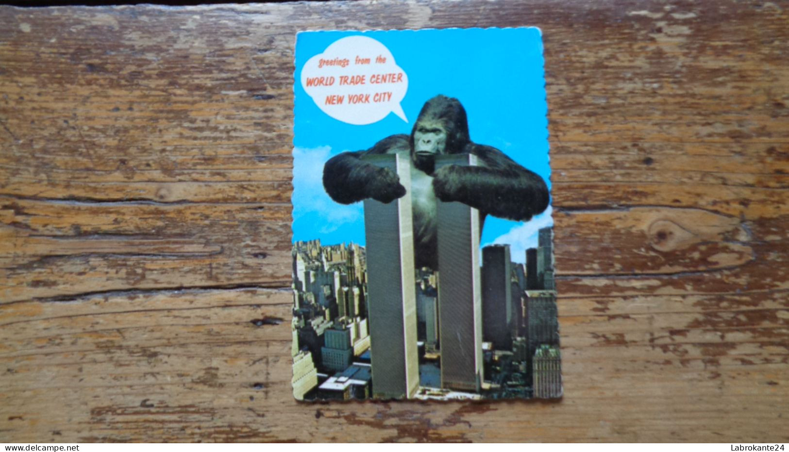 REF 637 CPSM New York World Trade Center King Kong Gorille Singe - Singes