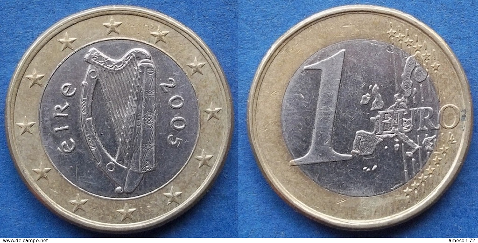 IRELAND - 1 Euro 2005 KM# 38 Euro Coinage (2002) - Edelweiss Coins - Ierland