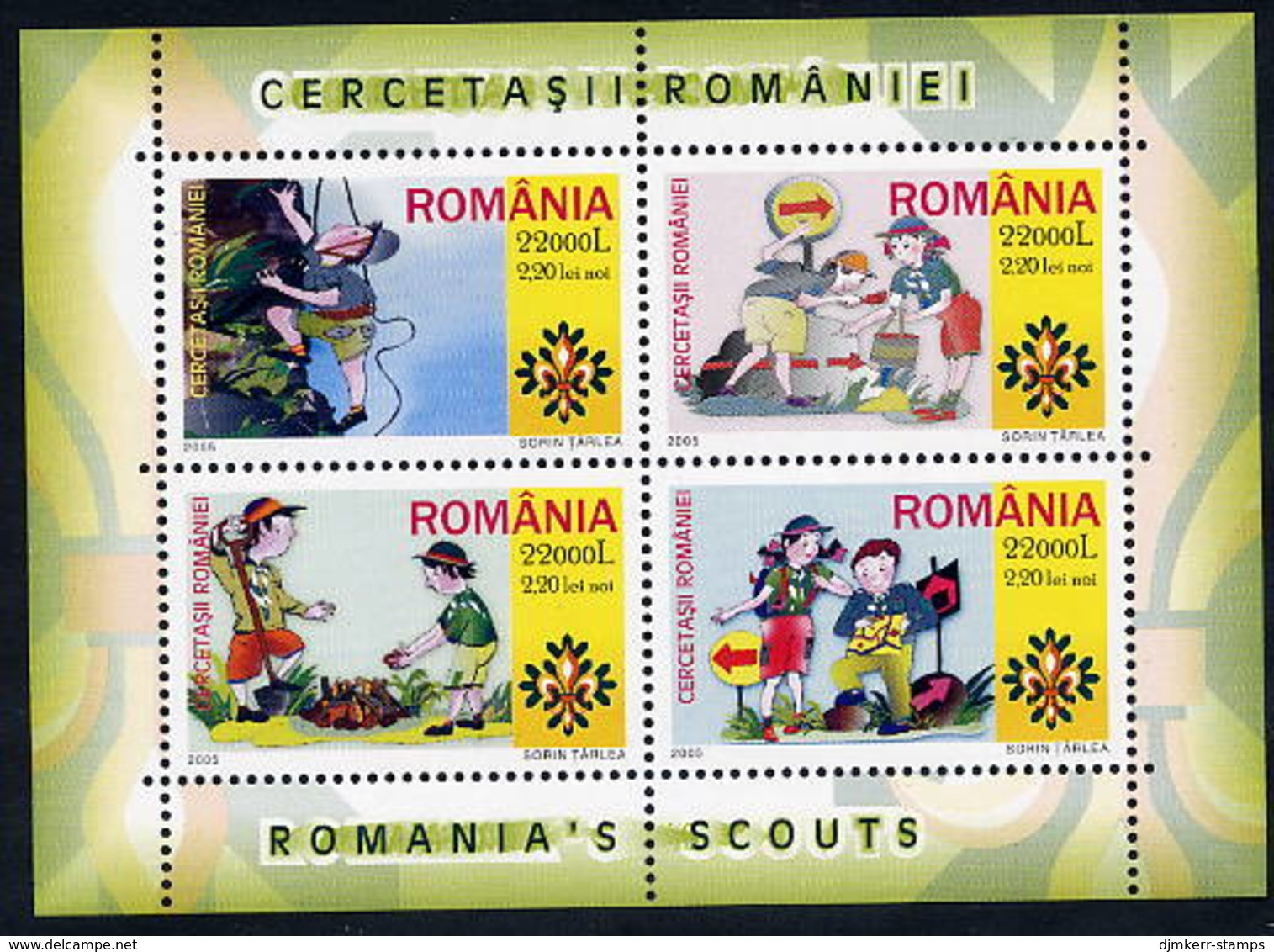 ROMANIA 2005 Scouting Block  MNH / **. Michel Block 357 - Nuovi