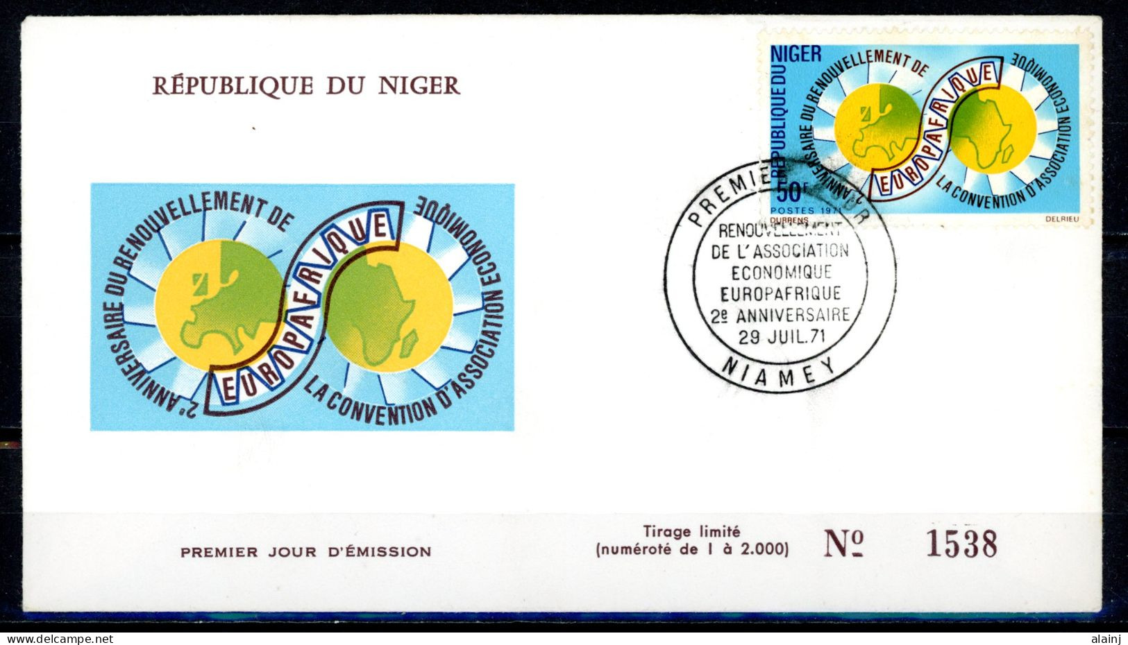 NIGER   Y&T  249   ---   FDC   ---   Europafrique - Niger (1960-...)