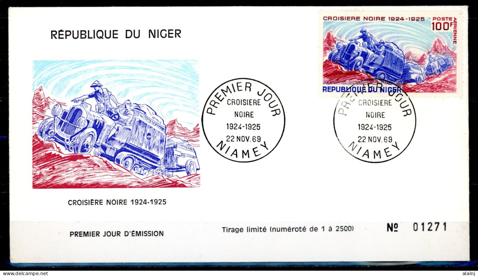 NIGER   Y&T  PA  116   ---   FDC   ---   Croisière Noire - Niger (1960-...)