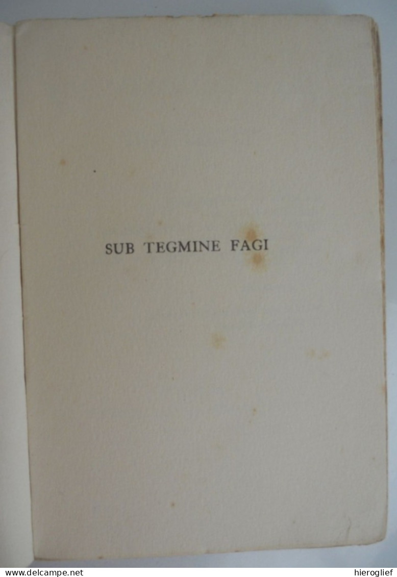 SUB TEGMINE FAGI Amours Bergeries Et Jeux Par Jean-Marc Bernard 1913 Avant-propos De M.S. Mallarmé - Franse Schrijvers