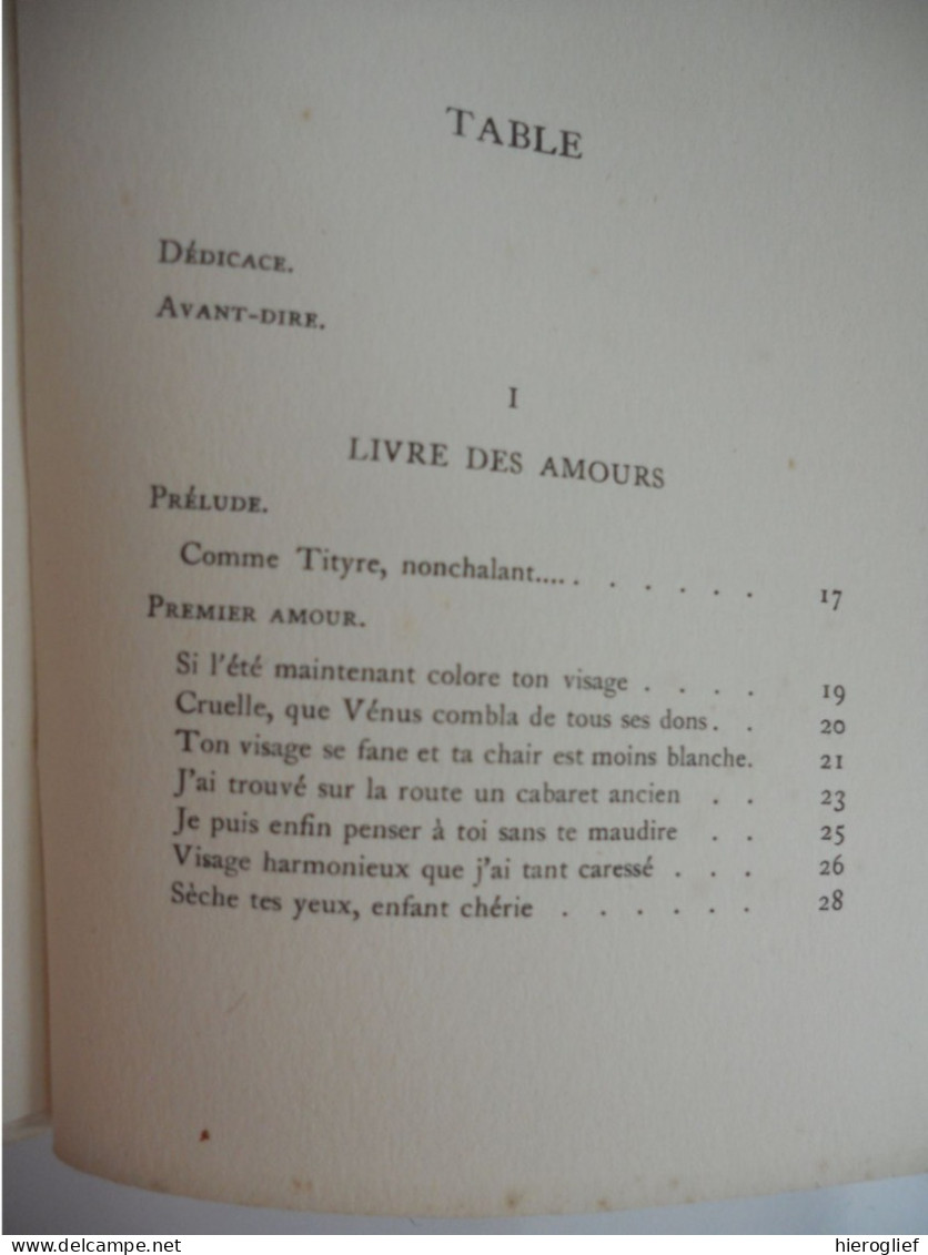 SUB TEGMINE FAGI amours bergeries et jeux par Jean-Marc Bernard 1913 avant-propos de M.S. Mallarmé