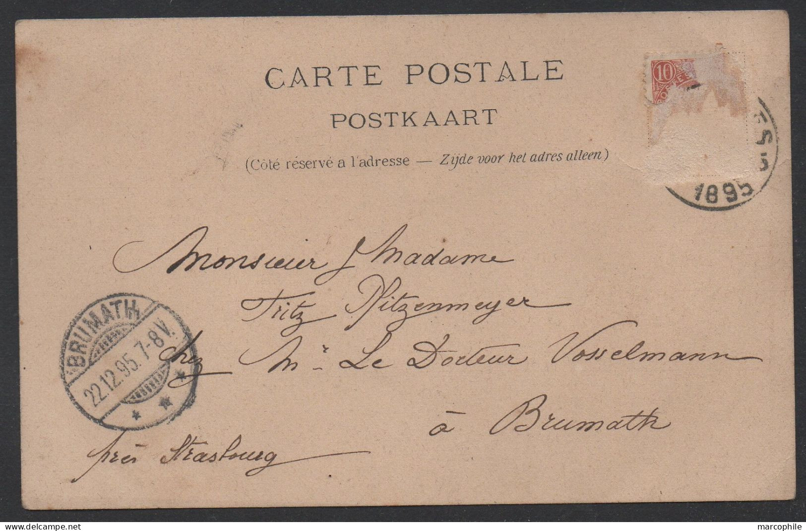 SOUVENIR DE VENISE A BRUXELLES / 1895 CARTE LITHO VOYAGEE  (ref CP934) - Viste Panoramiche, Panorama