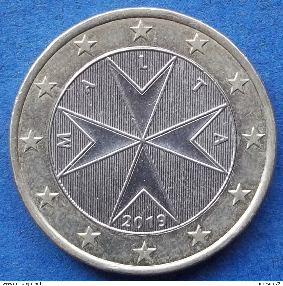 MALTA - 1 Euro 2019 "Maltese Cross" KM# 131 Euro Coinage (2008) - Edelweiss Coins - Malte