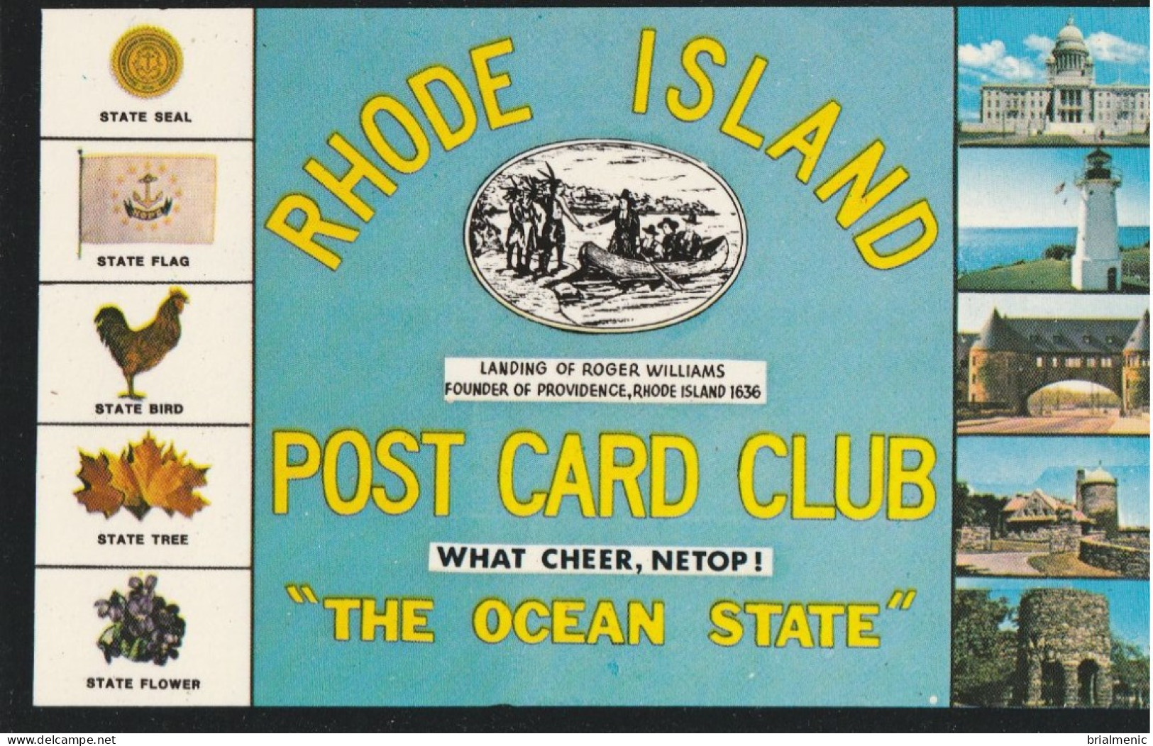 RHODE ISLAND  Post Card Club - Otros & Sin Clasificación