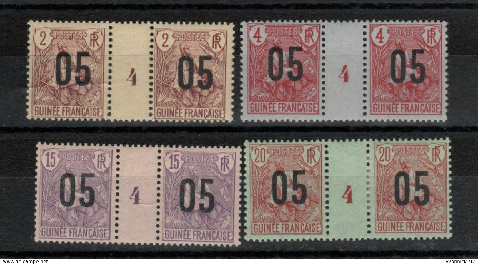 Guinée Française _4  Millésimes 1904 _  N°55/58 - Altri & Non Classificati