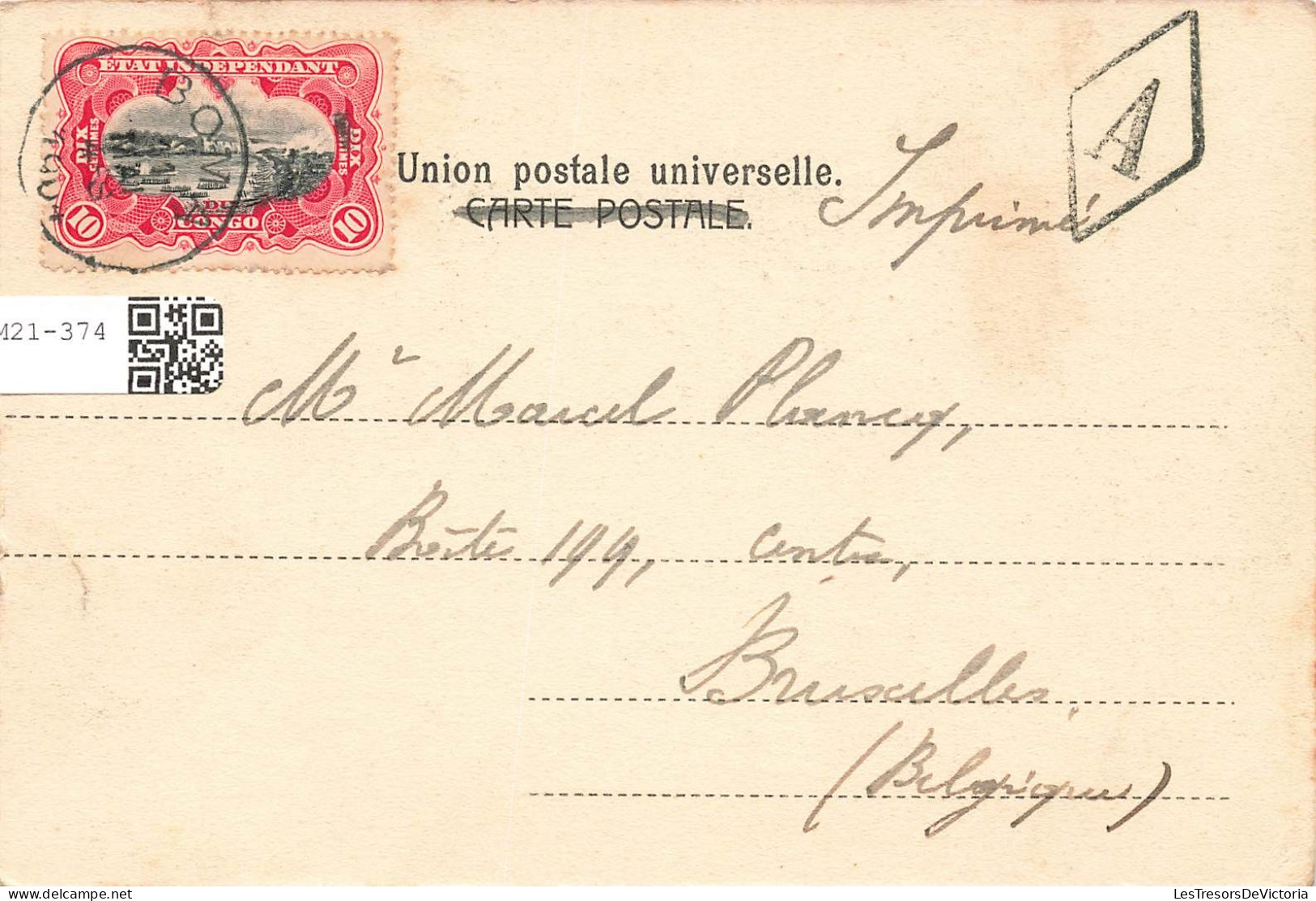 CONGO - Congo Belge - Banana-Bureau Du Pilotage - Carte Postale Ancienne - Congo Belge