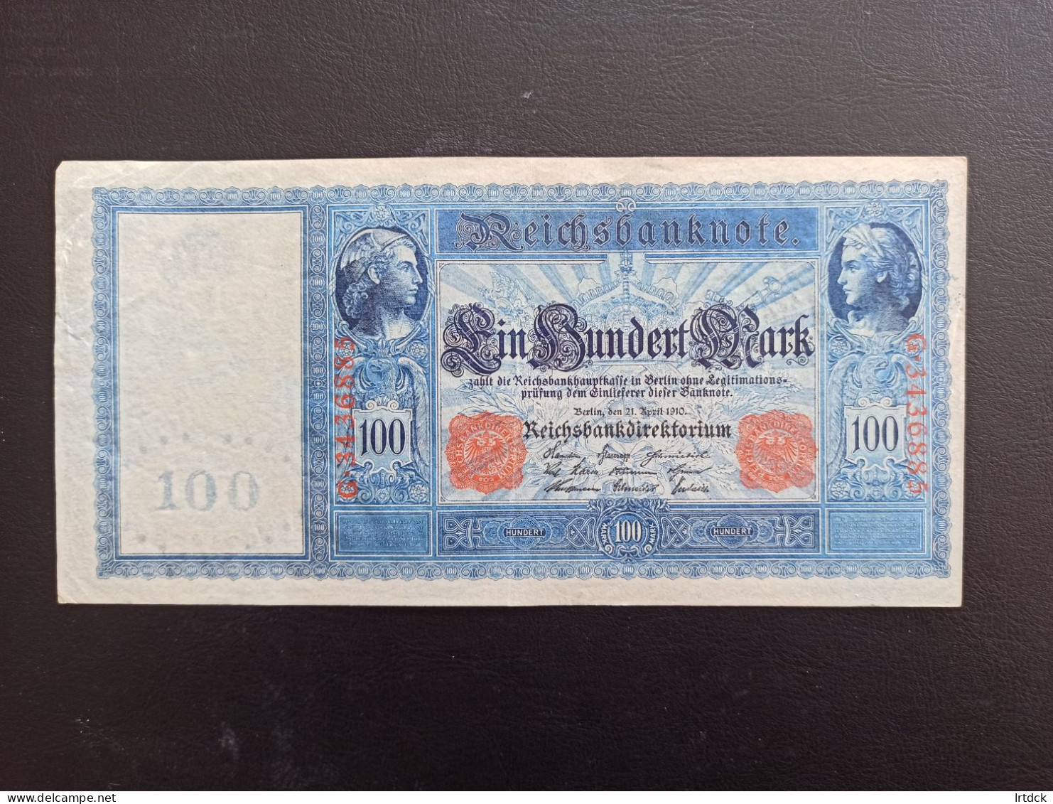 Billet Allemagne 100 Mark 1910 - 100 Mark