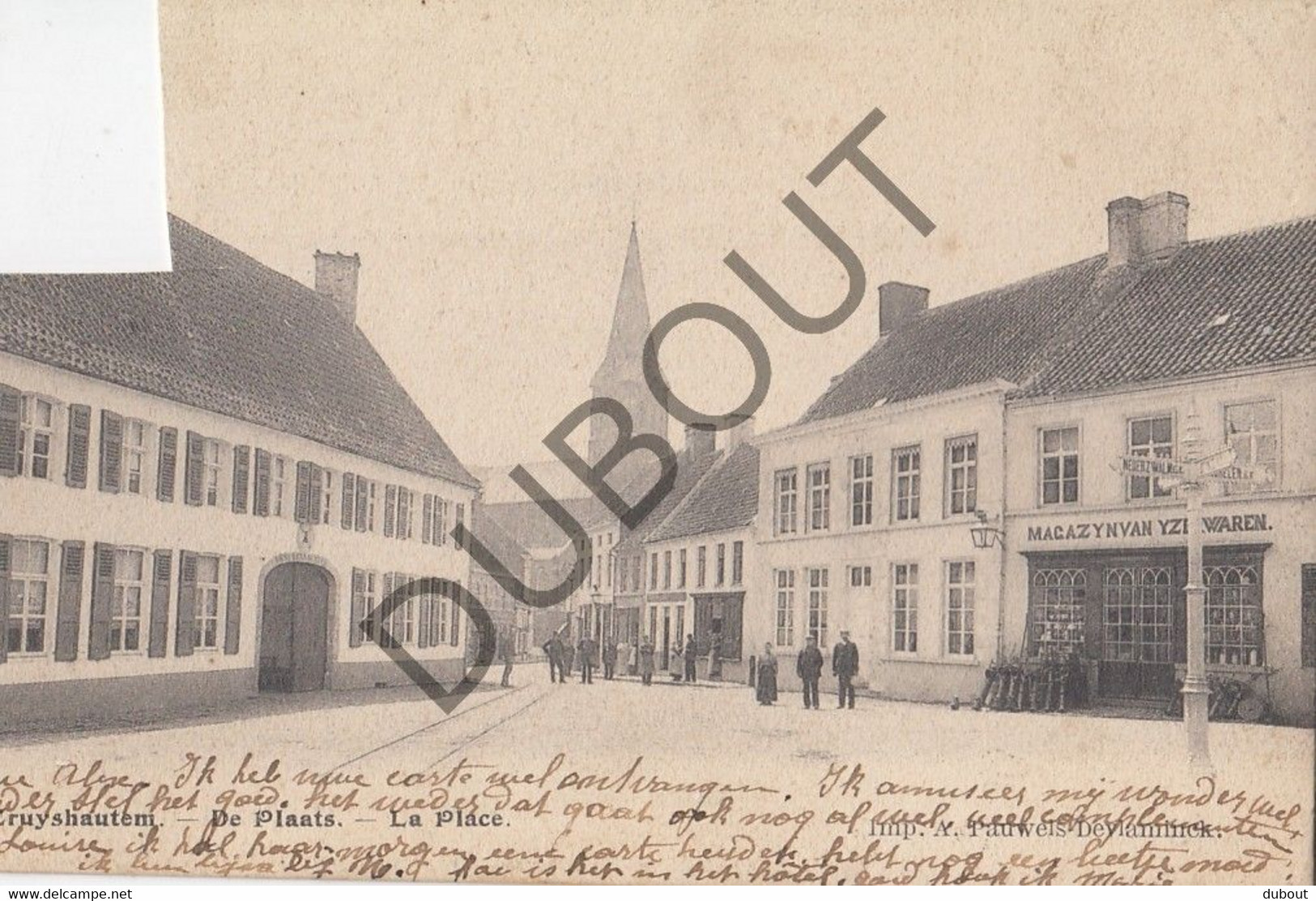Postkaart/Carte Postale - KRUISHOUTEM - La Place (C1689) - Kruishoutem