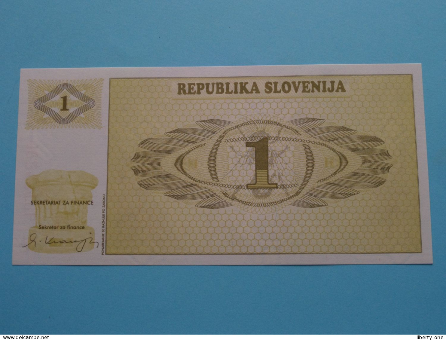 1 Tolar () Republika Slovenija ( For Grade See SCAN ) UNC ! - Slovenië