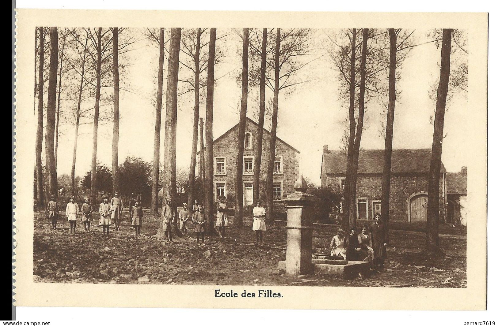 Belgique  -  Mormont - Edit Cafe Des Bons Amis J Valentin - Dewere -  Ecole Des Filles - Erezée