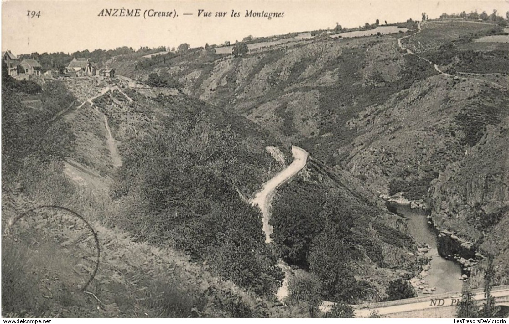 FRANCE - Anzème - Vue Sur Les Montagnes - Carte Postale Ancienne - Sonstige & Ohne Zuordnung