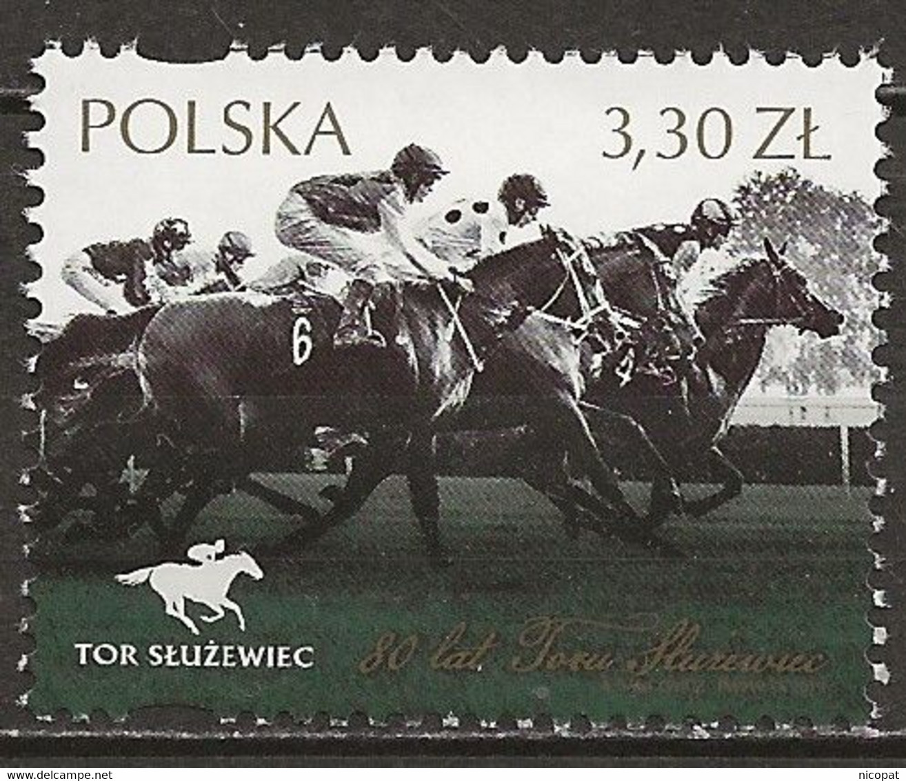 POLAND MNH ** 4701 Hippodrome De Sluzewiec Varsovie Course Cheval Chevaux Horse - Ongebruikt