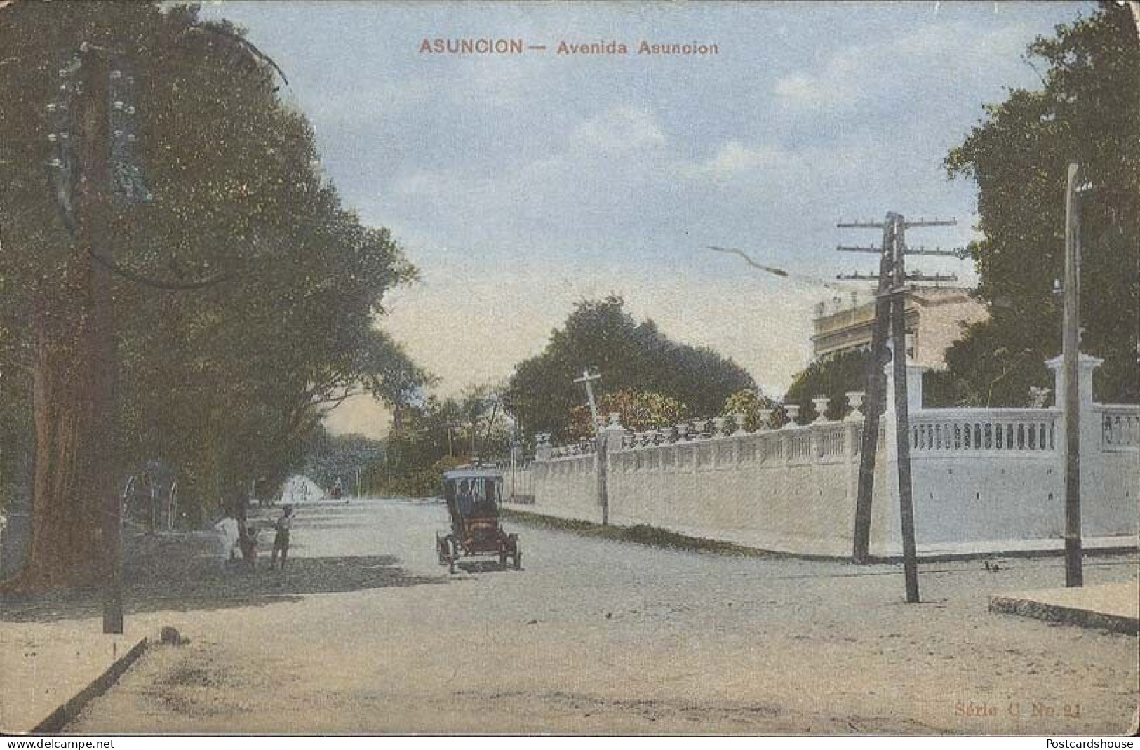 PARAGUAY ASUNCION AVENIDA ASUNCION ED. QUELL Y CARRON SERIE C NO 21 - Paraguay