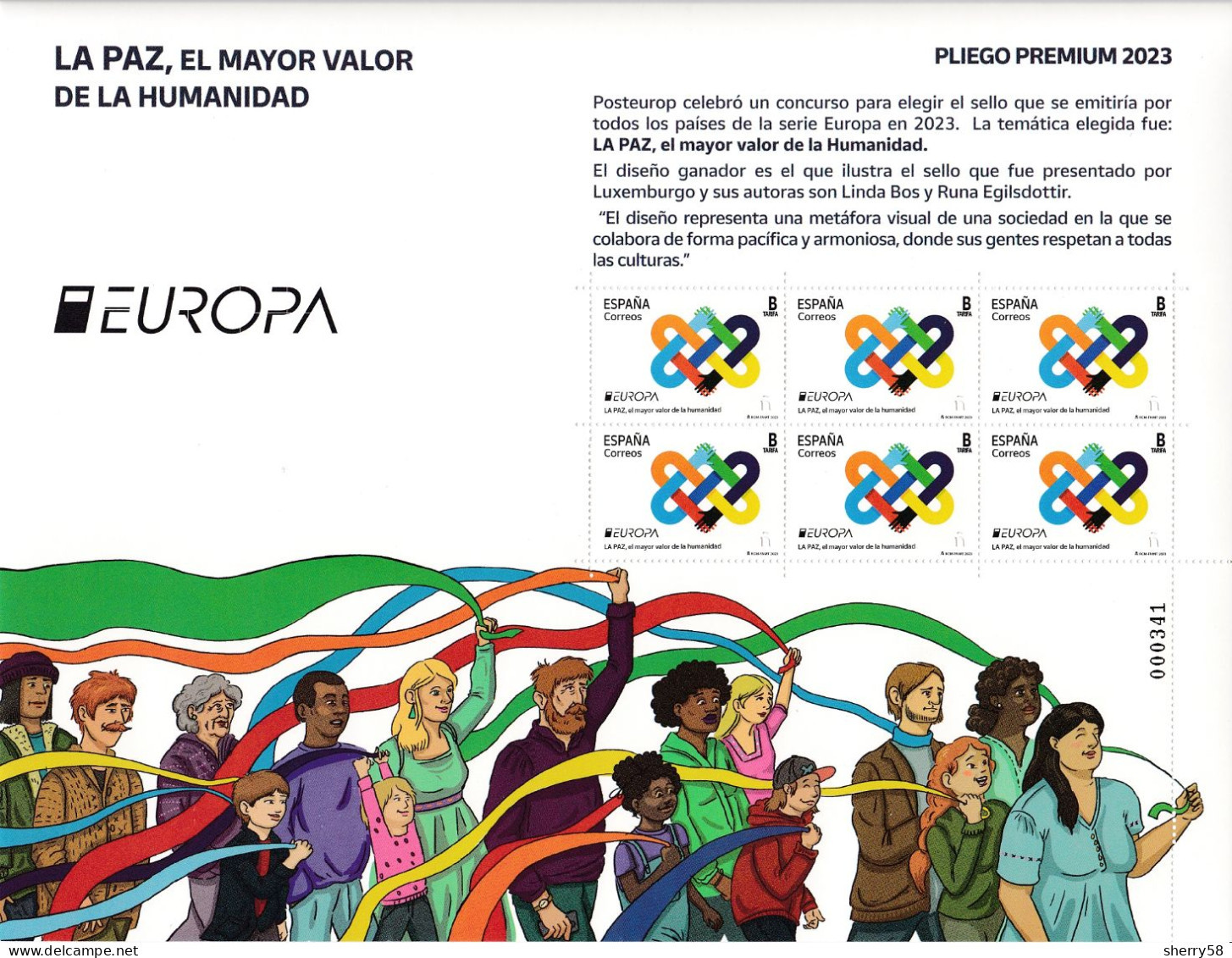 2023-ED. 5659 En PLIEGO PREMIUM- Europa. La Paz Como Mayor Valor De La Humanidad- NUEVO - Ganze Bögen