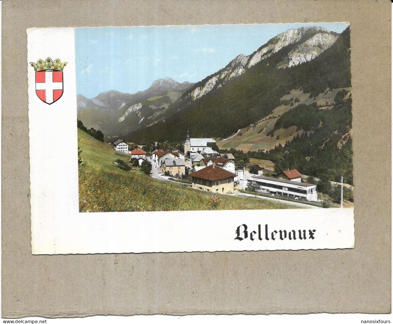 D 74. BELLEVAUX.  VUE GENERALE CARTE ECRITE - Bellevaux