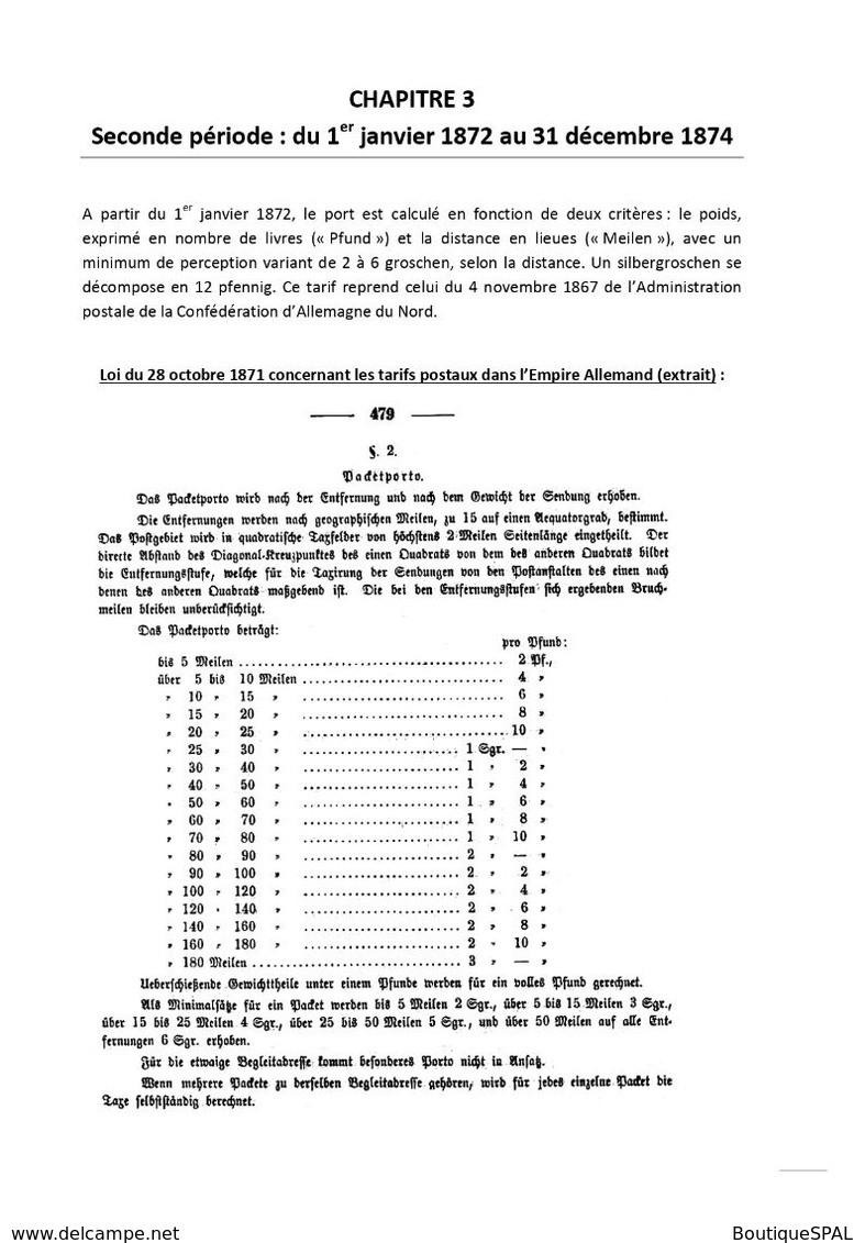 Les Documents D'accompagnement Des Colis Postaux D'Alsace-Lorraine 1871-1876 - Elsass Lothringen - SPAL 2020 - Correomilitar E Historia Postal