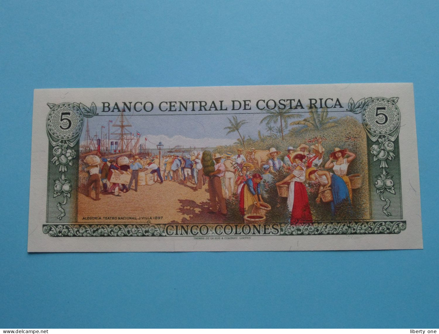 5 Cinco Colones ( Serie D - 15 De Enero De 1992 ) Banco Central De COSTA RICA ( For Grade See SCAN ) UNC ! - Costa Rica