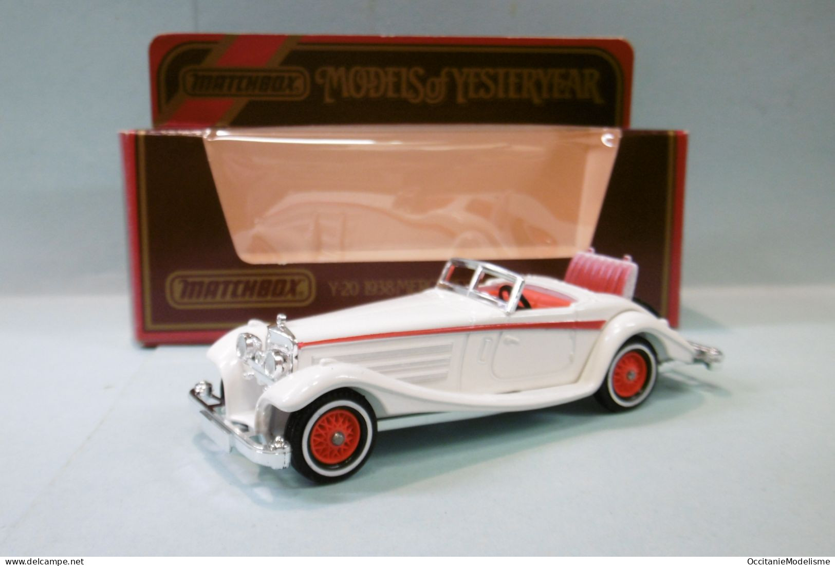 Matchbox - MERCEDES-BENZ 540K 1938 Blanc Réf. Y-20 BO 1/43 - Matchbox