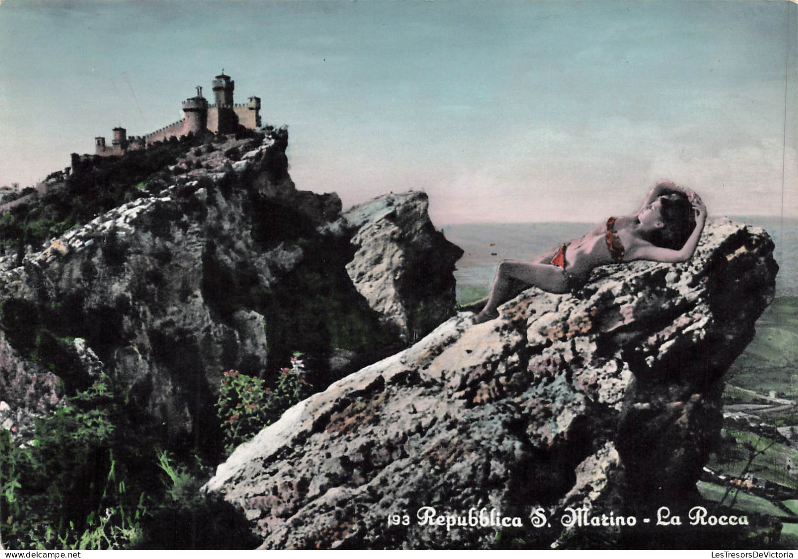 SAINT-MARIN - La Rocca - Colorisé - Carte Postale - Saint-Marin