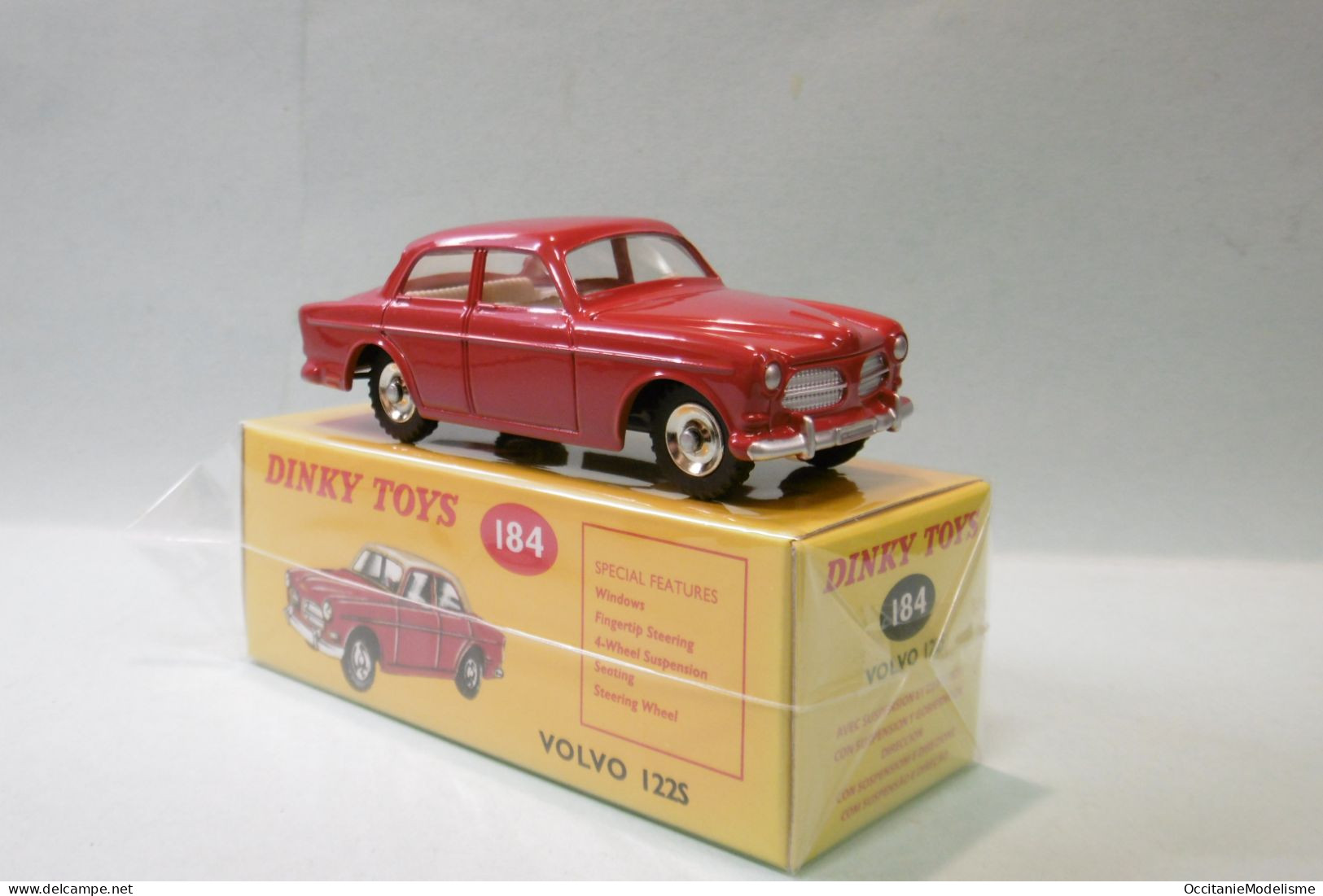 Dinky Toys / DeAgostini - VOLVO 122S Rouge Réf. 184 Neuf NBO 1/43 - Dinky