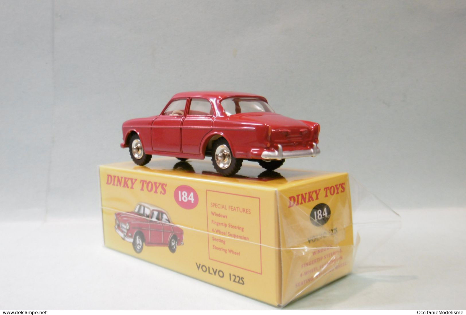 Dinky Toys / DeAgostini - VOLVO 122S Rouge Réf. 184 Neuf NBO 1/43 - Dinky