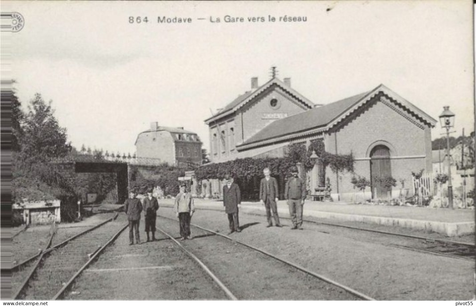 Modave  La Gare Vers Le Réseau - Modave