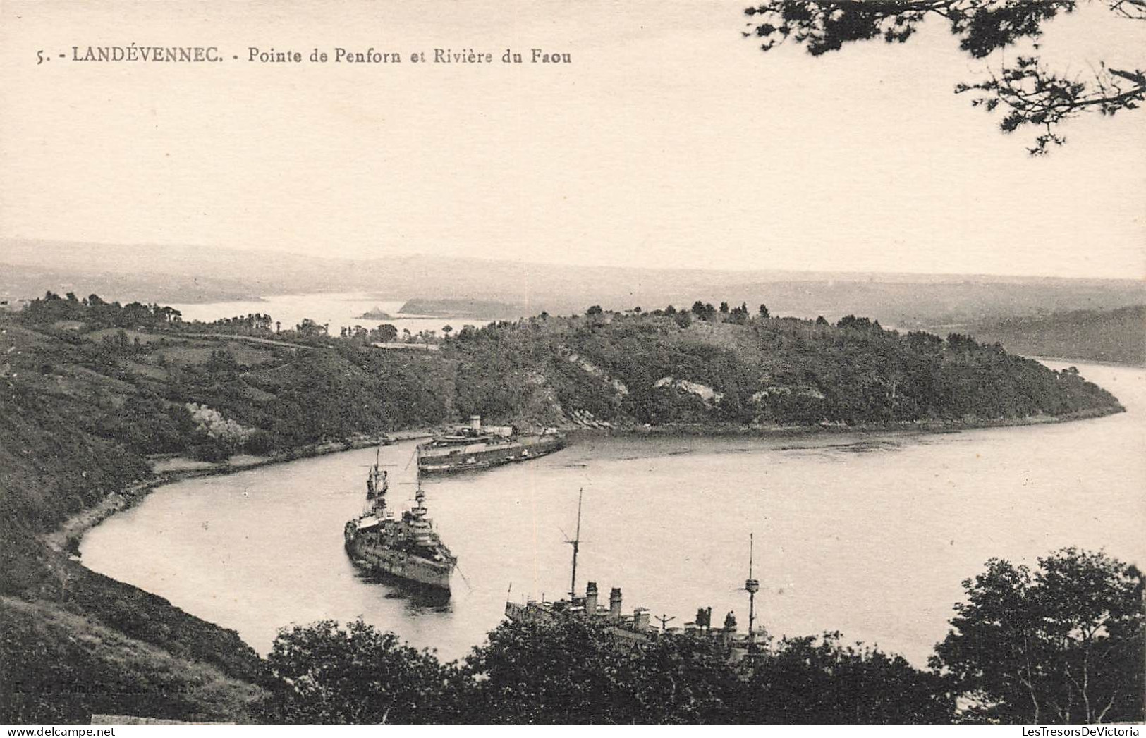 FRANCE - Landévennec - Pointe De Penforn Et Rivière Du Faou - Carte Postale Ancienne - Landévennec