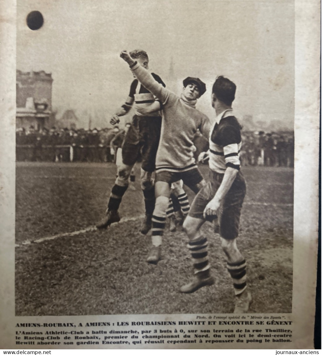 1928 FOOTBALL - Match AMIENS = ROUBAIX - Bücher