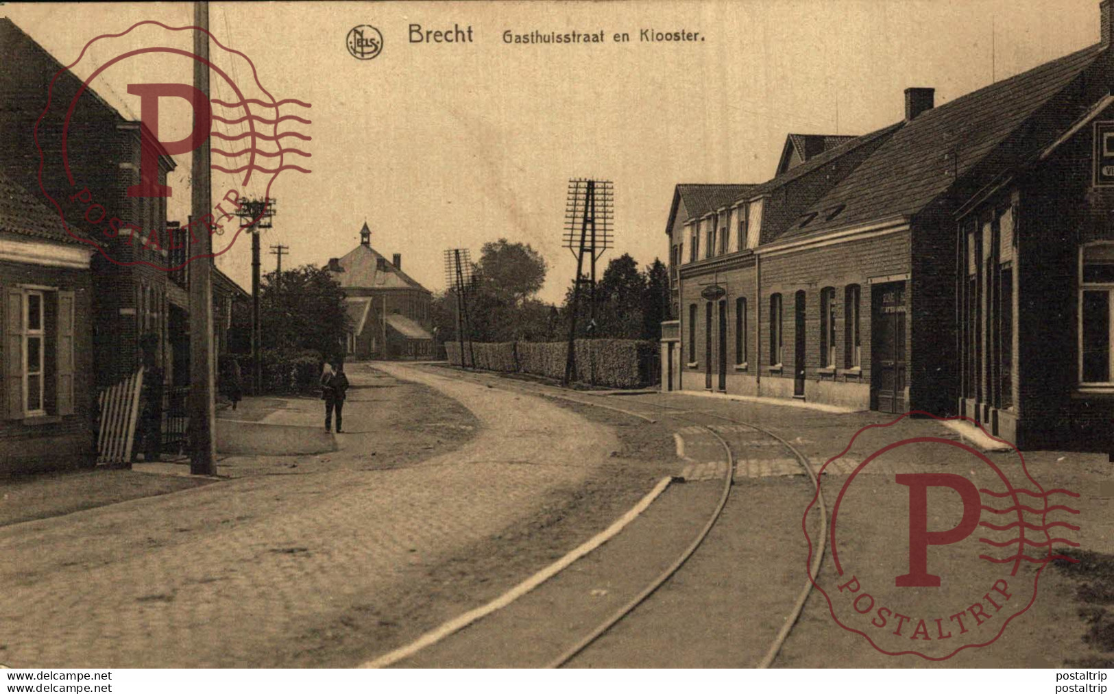 BRECHT GASTHUISSTRAAT EN KLOOSTER  ANTWERPEN ANVERS BELGIE BELGIQUE - Brecht