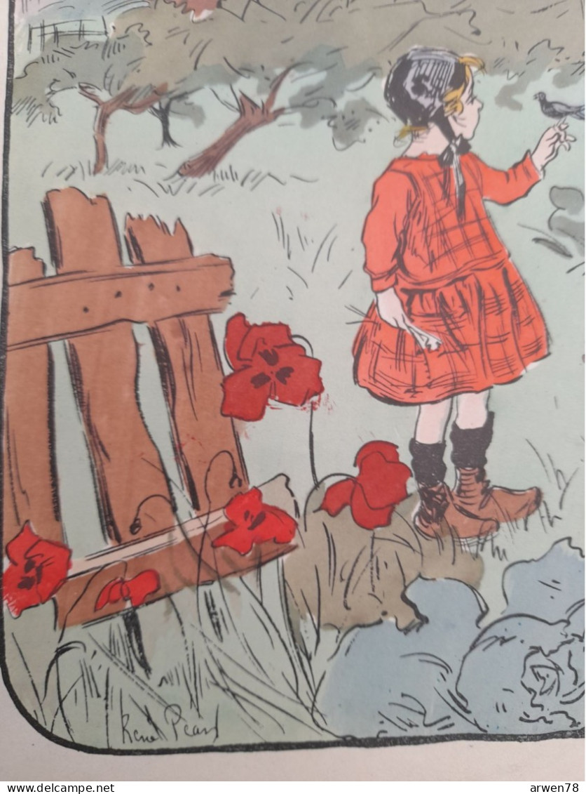 Les Chansons De L'école Et Du Foyer RENE DELBOST Illustration RENE PEAN Gentil Coquelicot - Aprendizaje