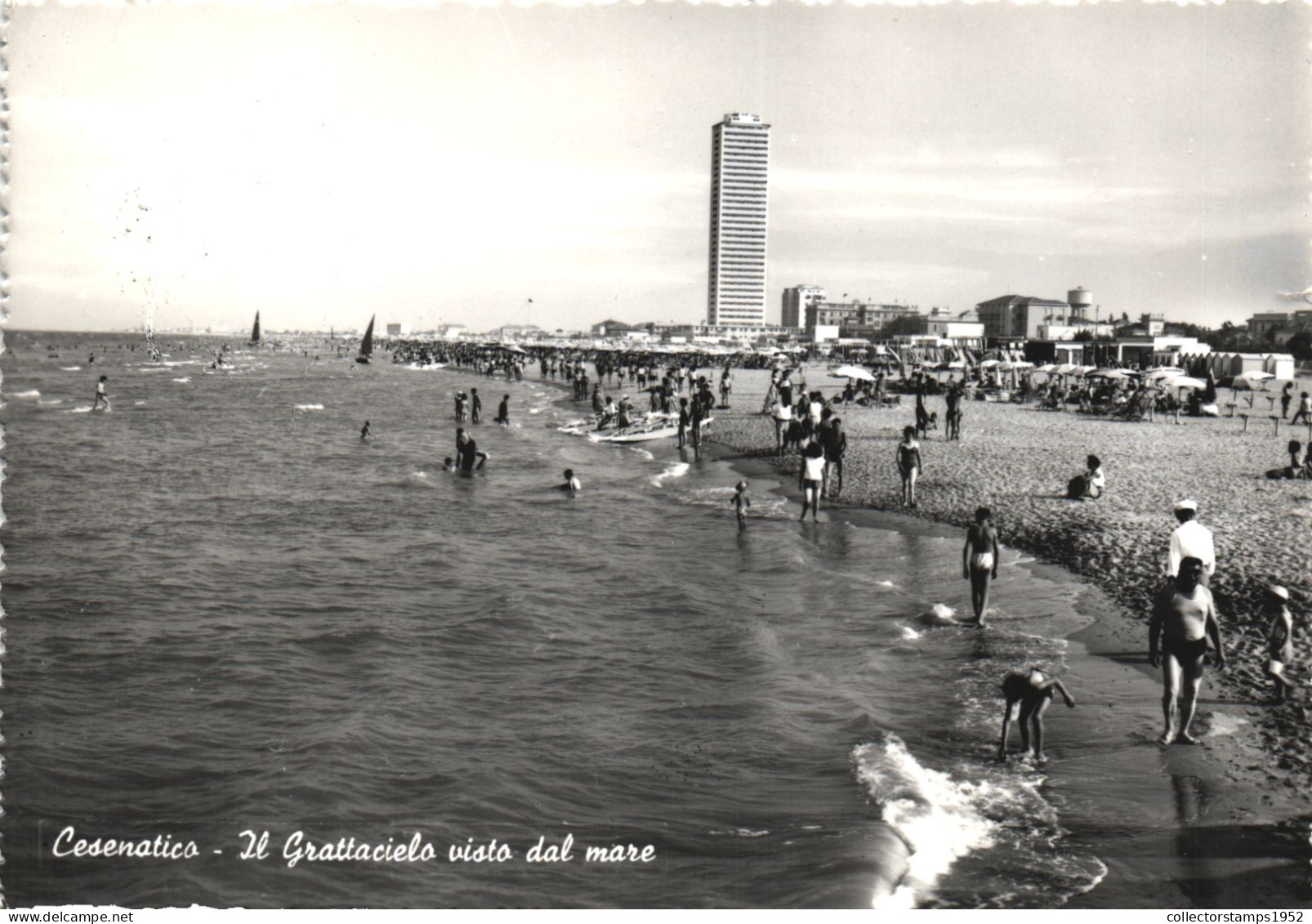 CESENATICO, SKYSCRAPER, ARCHITECTURE, BEACH, BOATS, ITALY - Cesena