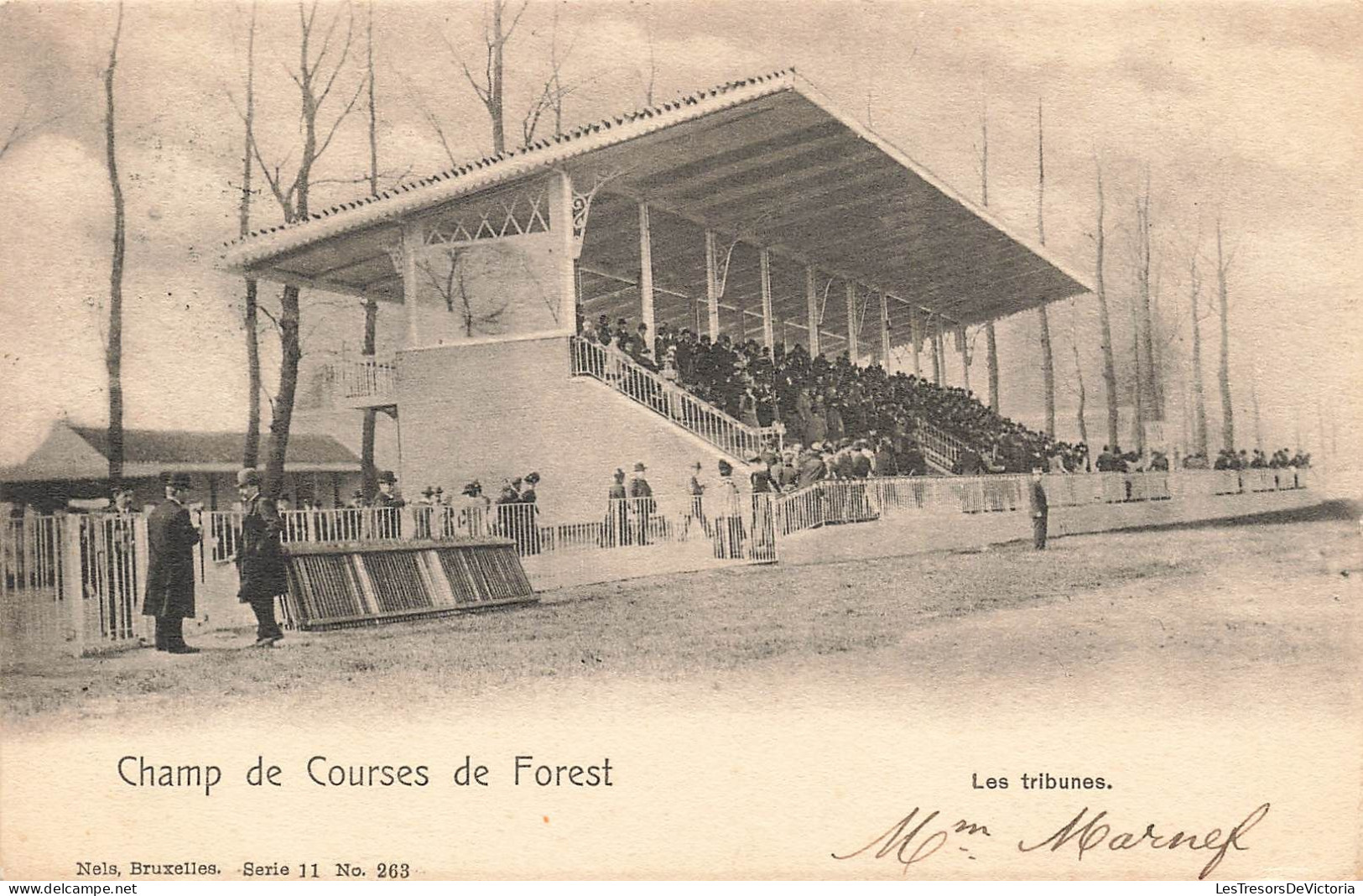 BELGIQUE - Bruxelles - Champ De Courses De Forest - Les Tribunes - Animé - Carte Postale Ancienne - Vorst - Forest