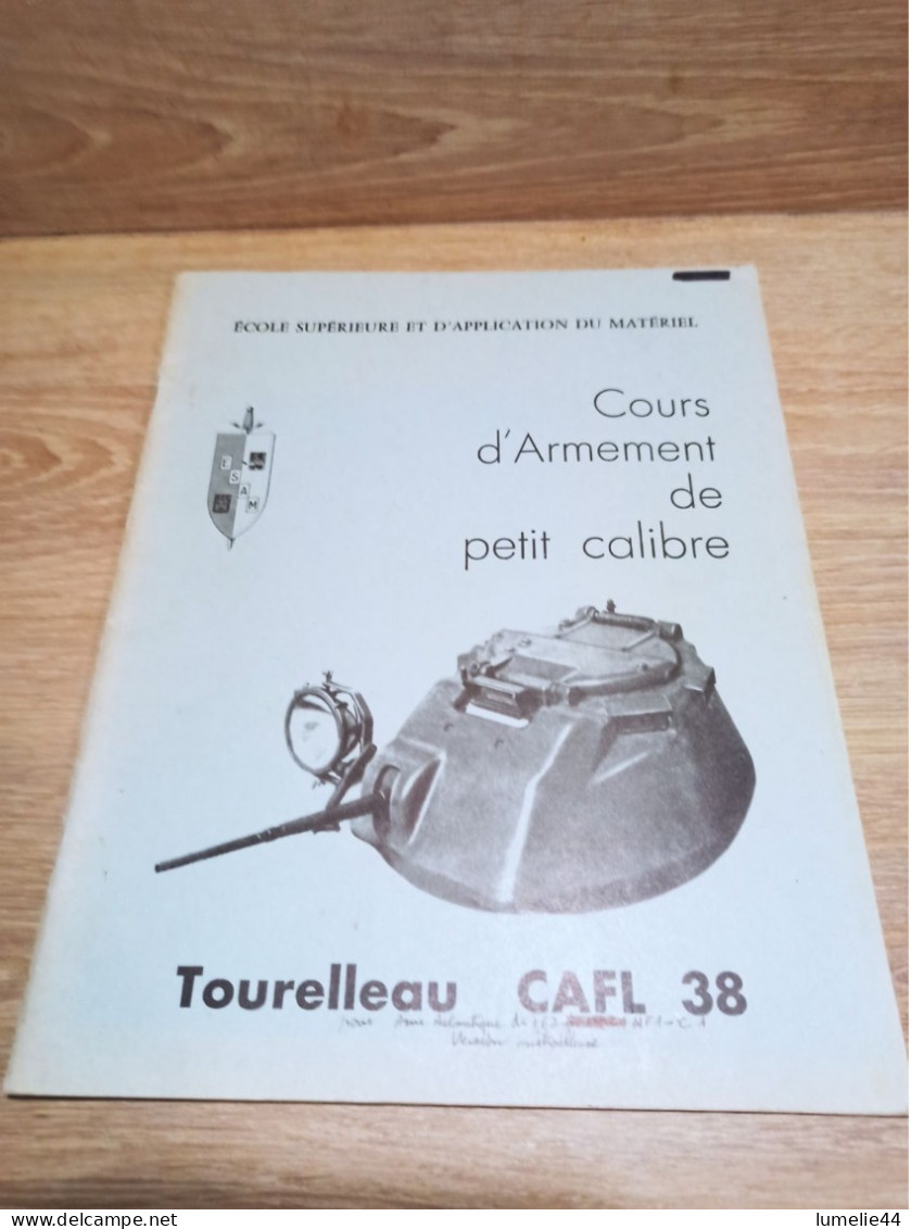 Manuel Atelier Cours Canon Tourelle Cafl 38 Tourelleau - Fahrzeuge