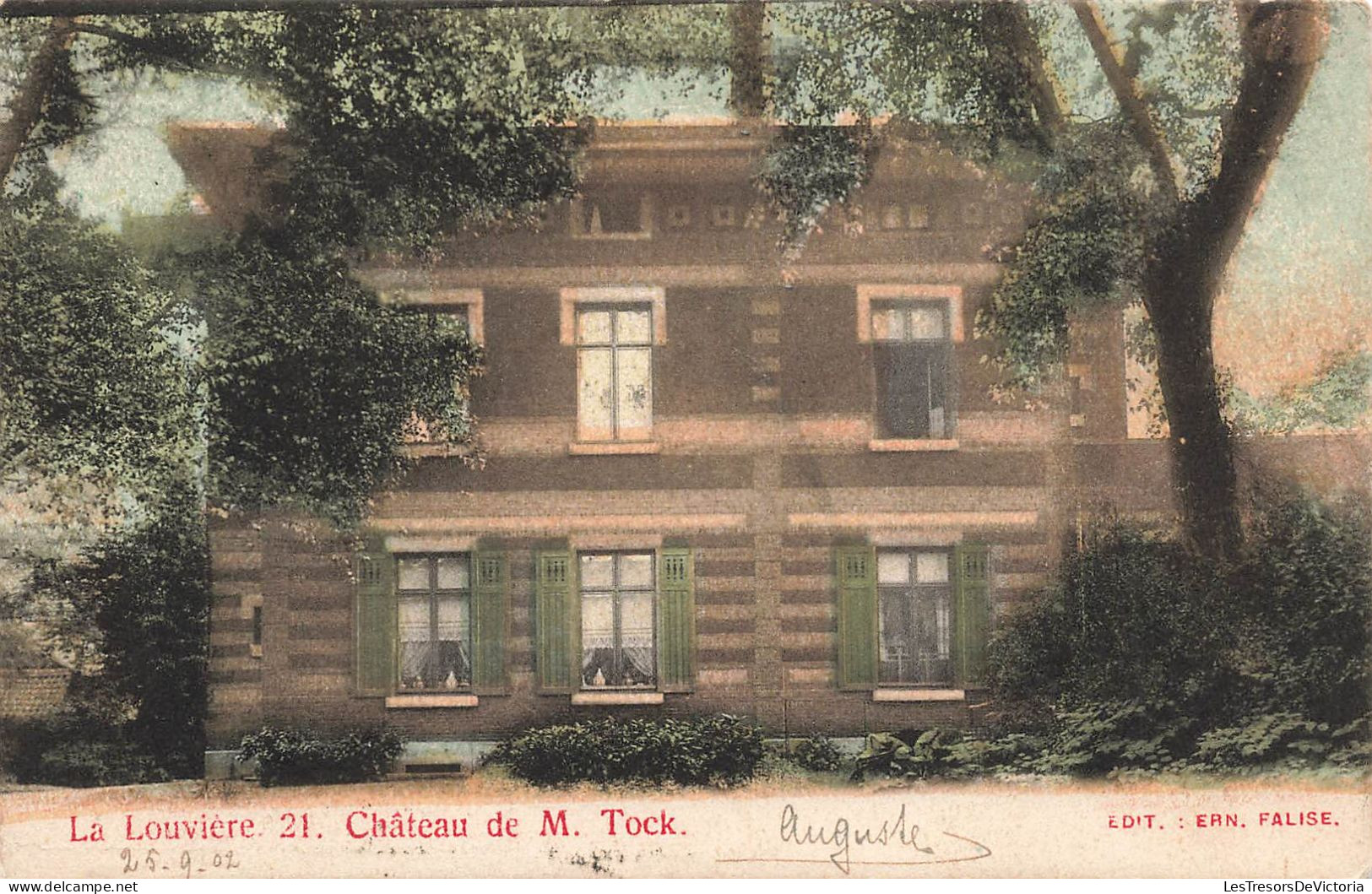 BELGIQUE - La Louvière - Château De M.Tock - Colorisé - Carte Postale Ancienne - La Louviere