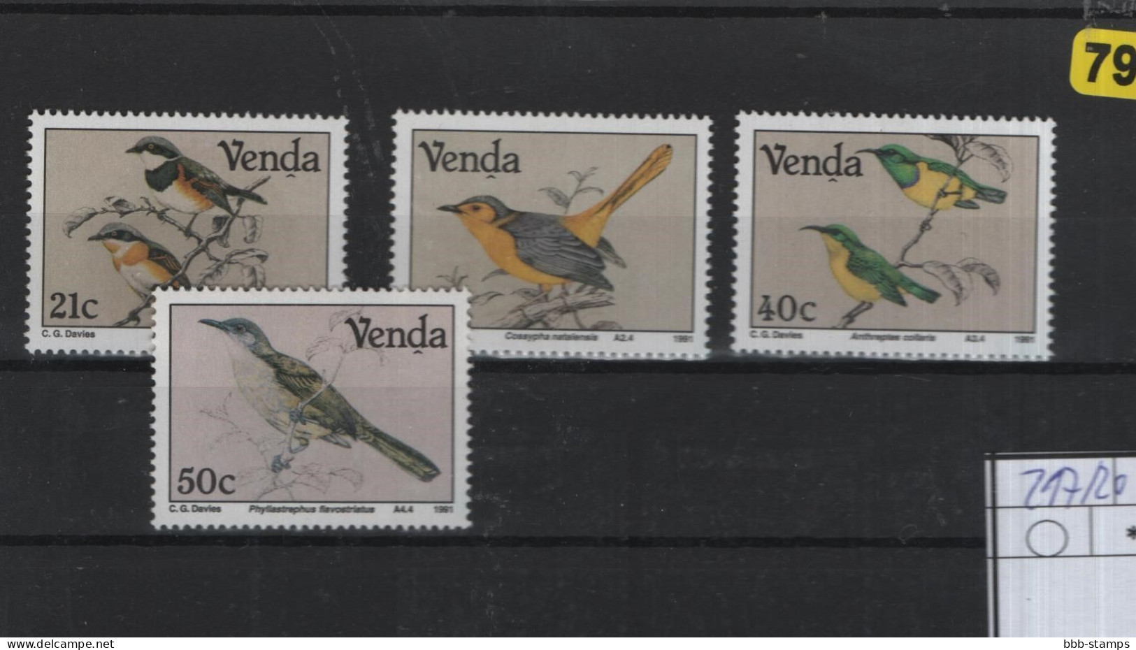 Venda Birds Theme Michel Cat.No. Mnh/** 217/220 - Venda