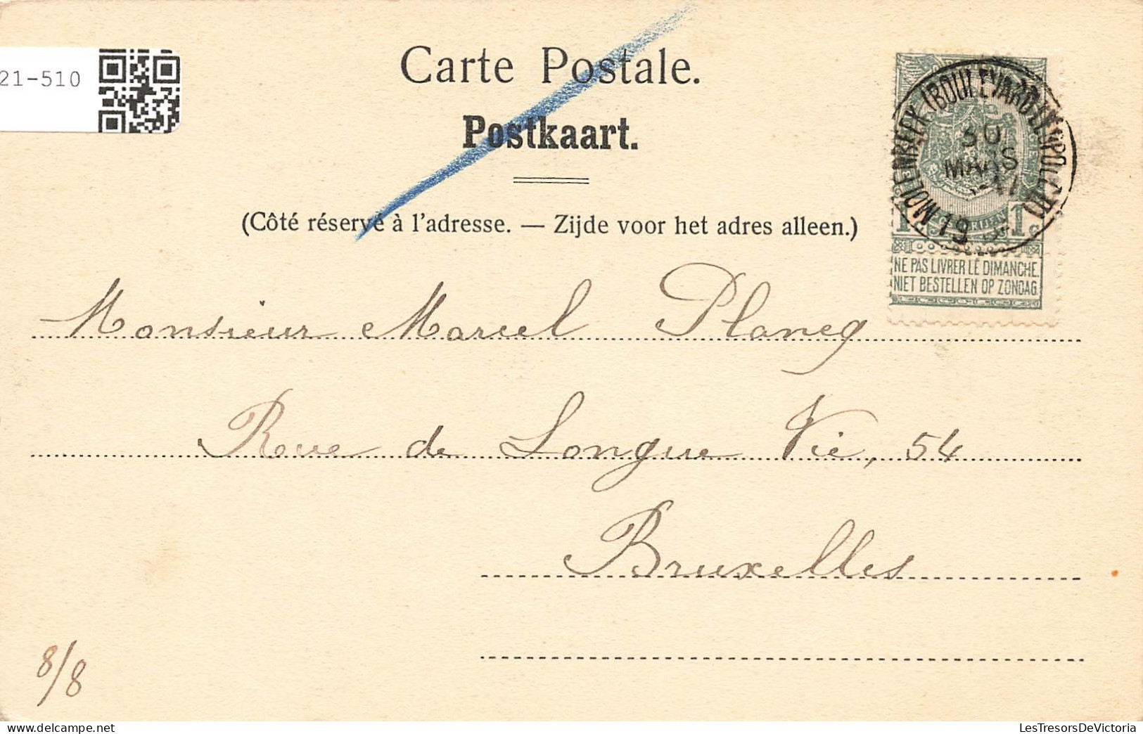 BELGIQUE - Bruxelles - Koekelberg - Maison Communale - Carte Postale Ancienne - Koekelberg