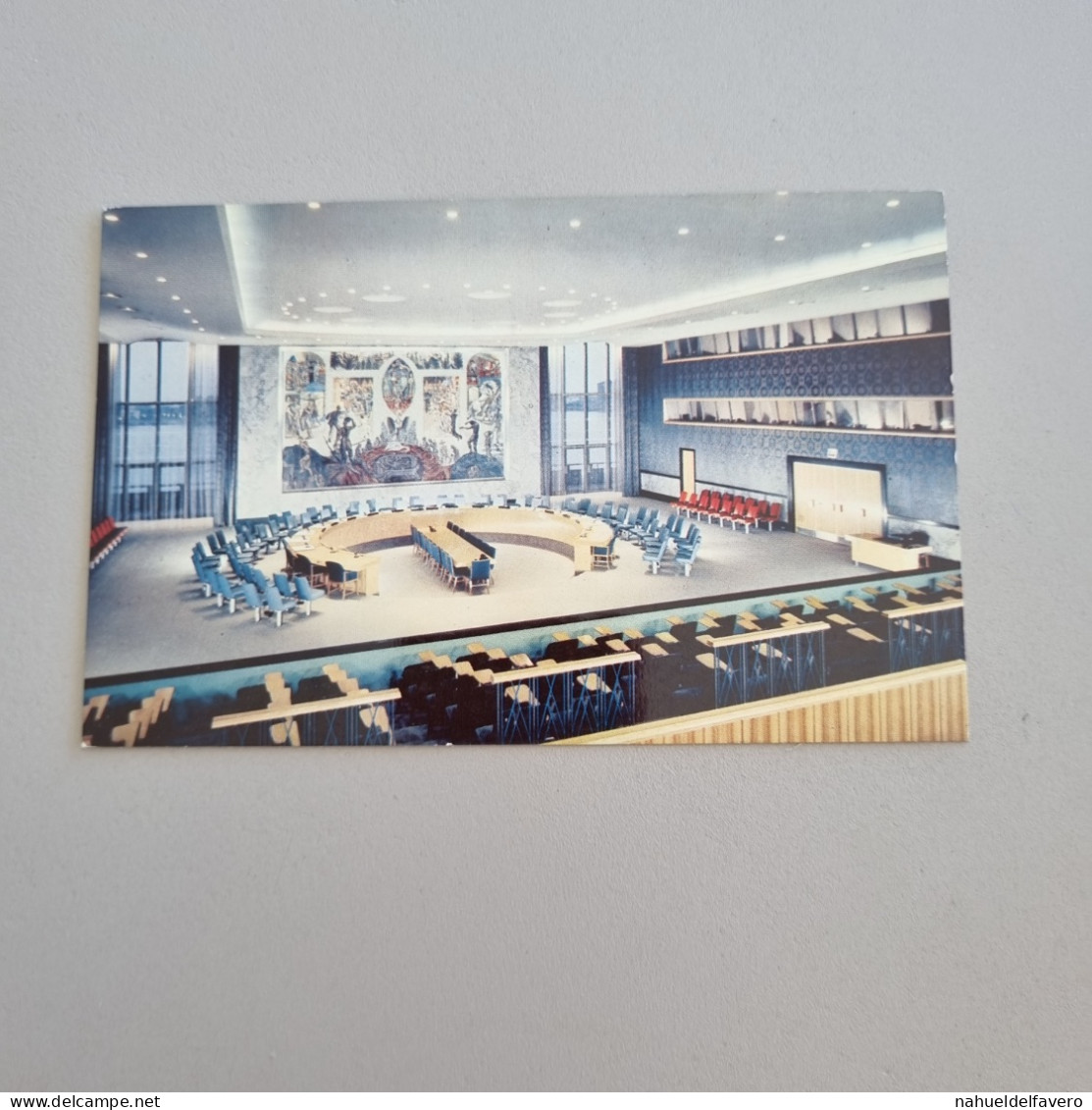 Uncirculated Postcard - NY - New York City - UNITED NATIONS SECURITY COUNCIL CHAMBER - Piazze