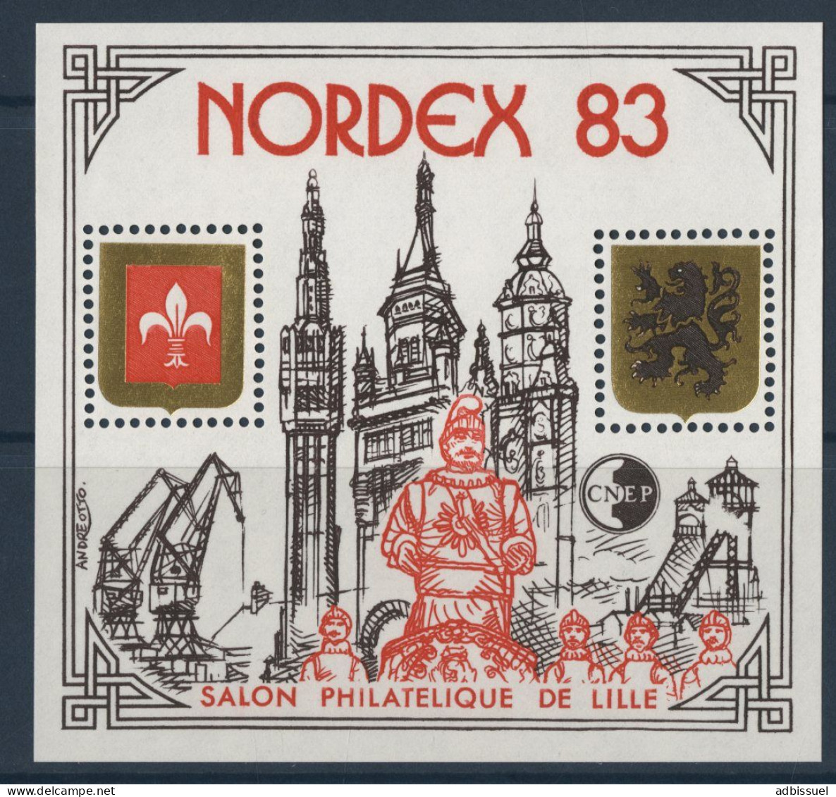 CNEP N° 4a NORDEX 83 Neuf ** (MNH) Cote 26 € Clocher De Droite Sans Croix + Chevalet Et Roue Cassée à Droite TB - CNEP