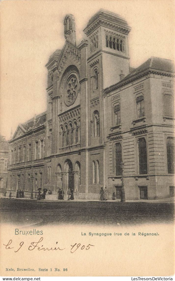 BELGIQUE - Bruxelles - La Synagogue (rue De La Régence) - Carte Postale Ancienne - Cafés, Hotels, Restaurants