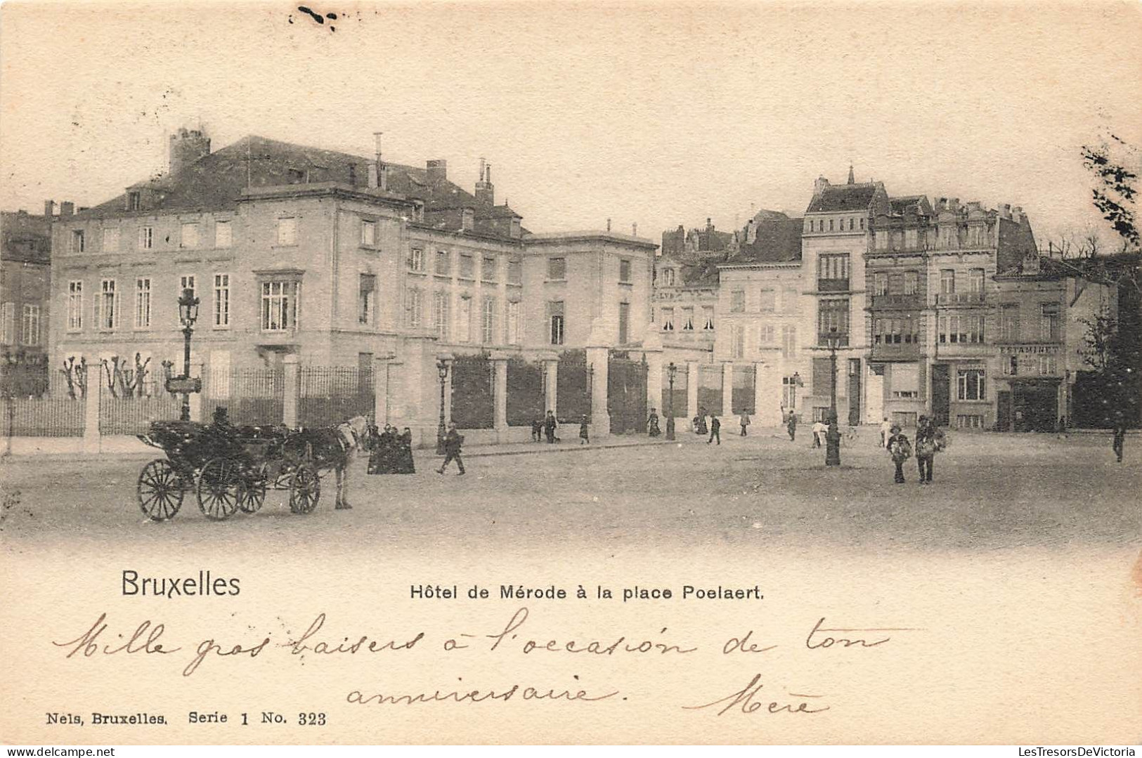 BELGIQUE - Bruxelles - Hôtel De Mérode à La Place Poelaert - Carte Postale Ancienne - Cafés, Hotels, Restaurants