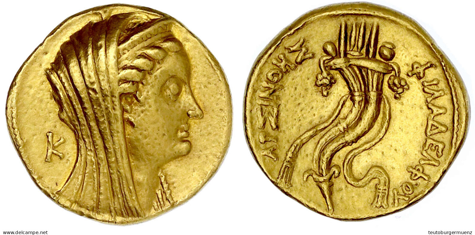 Oktodrachme ("Mnaieion"), Geprägt Posthum Um 193/192 V. Chr., Alexandria. Kopf Der Arsinöe R., Links K/Doppelfüllhorn. 2 - Griekenland